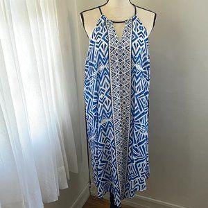 Blue Pattern Dress